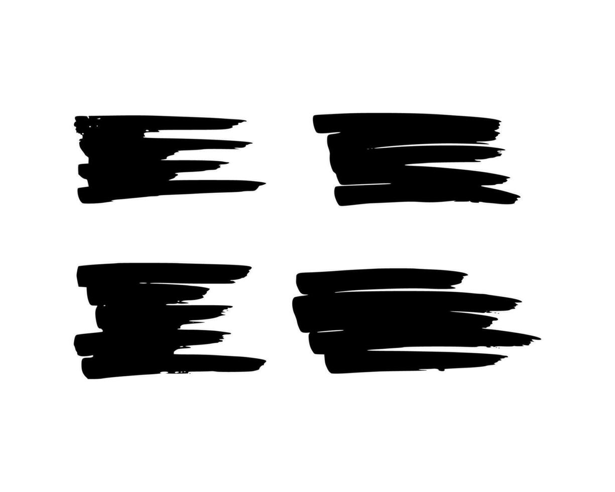 Scribble with a black marker vector