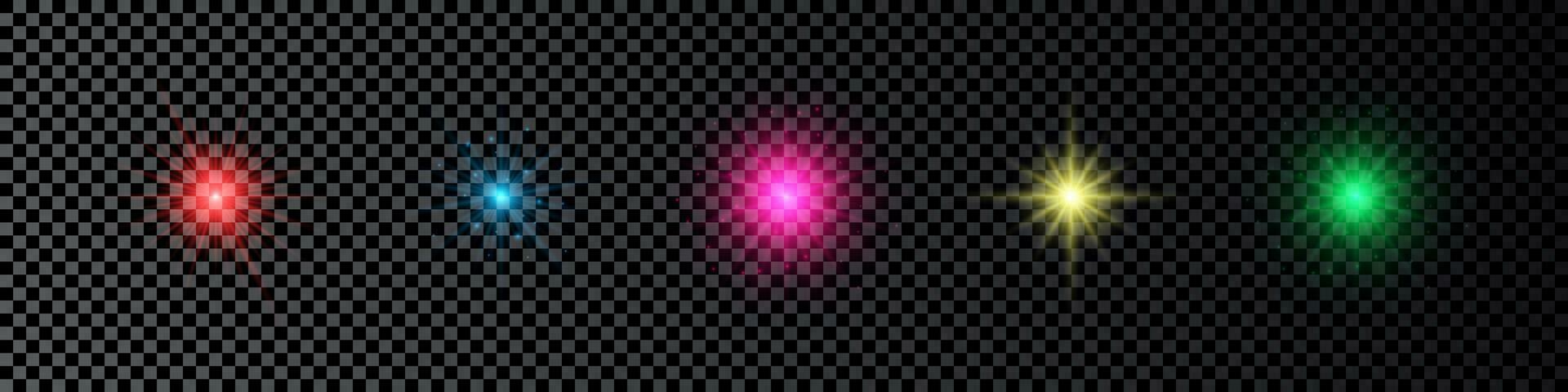 Light effect of lens flare vector