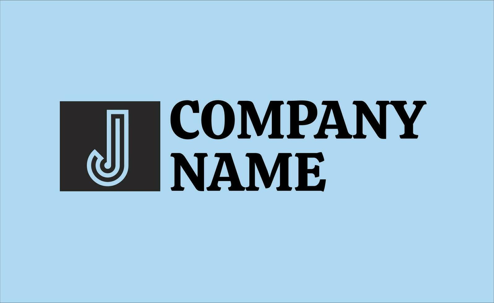 simple modern letter J logo design vector