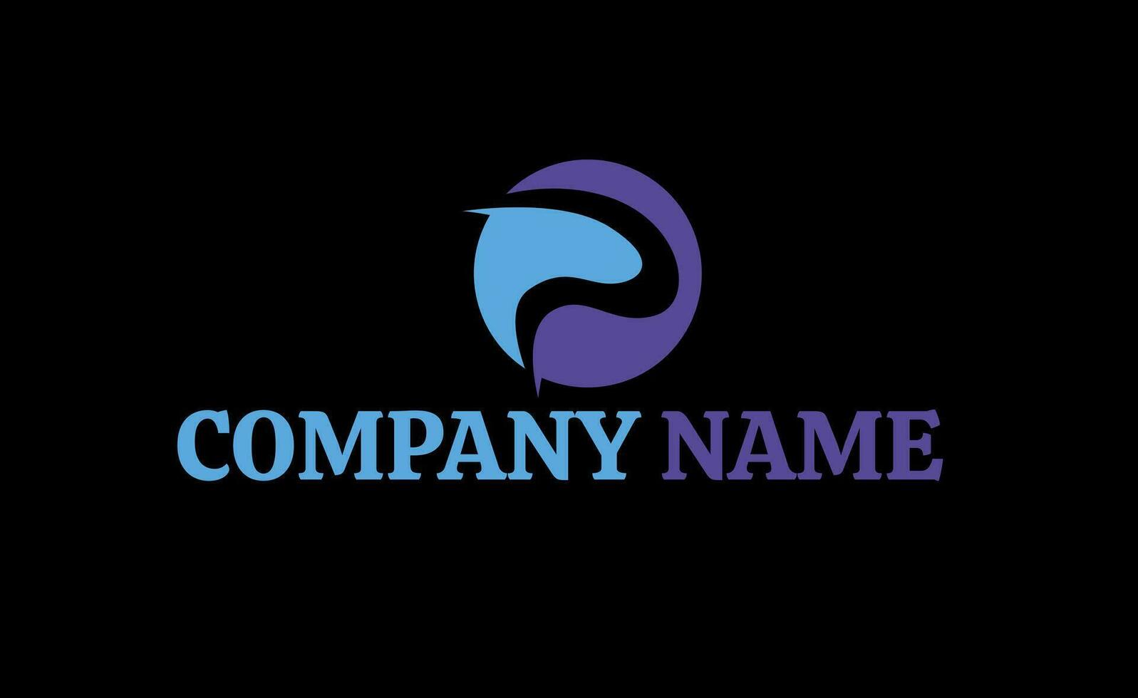 Creative line art of simple letter P logo vector