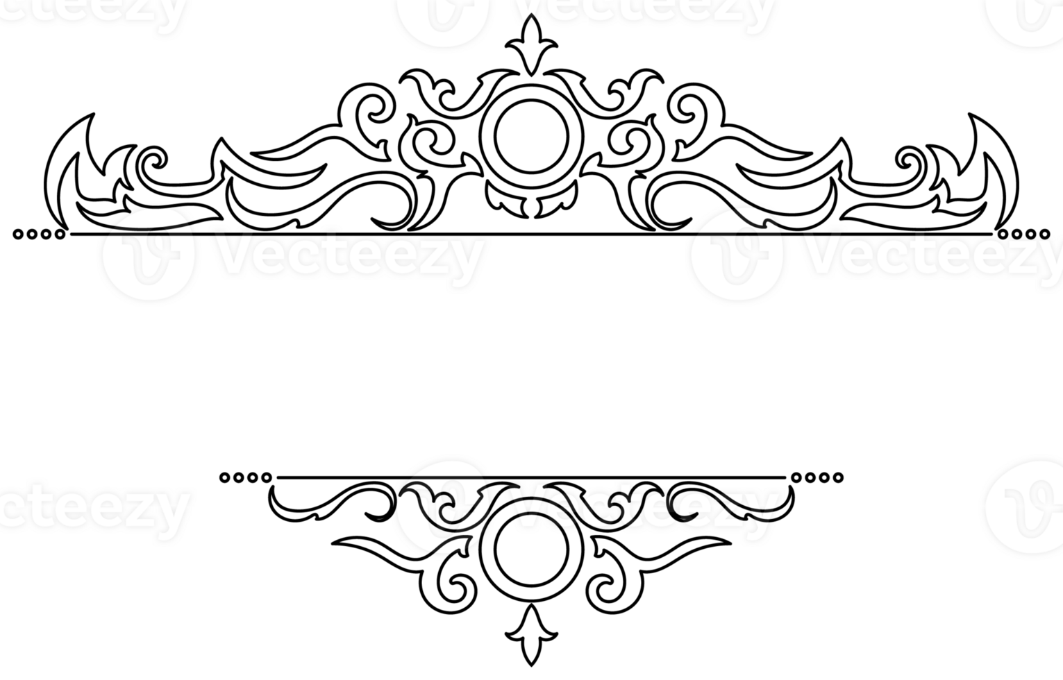 vintage horizontal frame Label lines for making catalogs and brochures