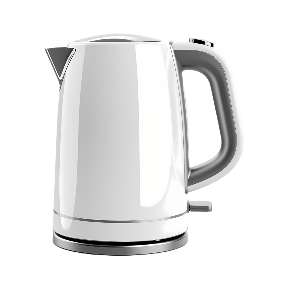 White Electric Kettle Ai Generative png