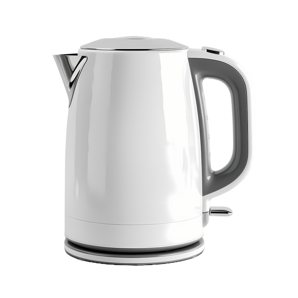 White Electric Kettle Ai Generative png