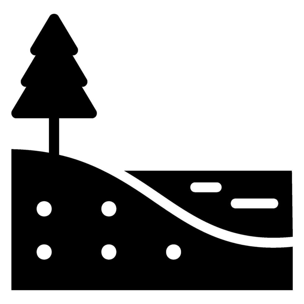 oasis glyph icon vector