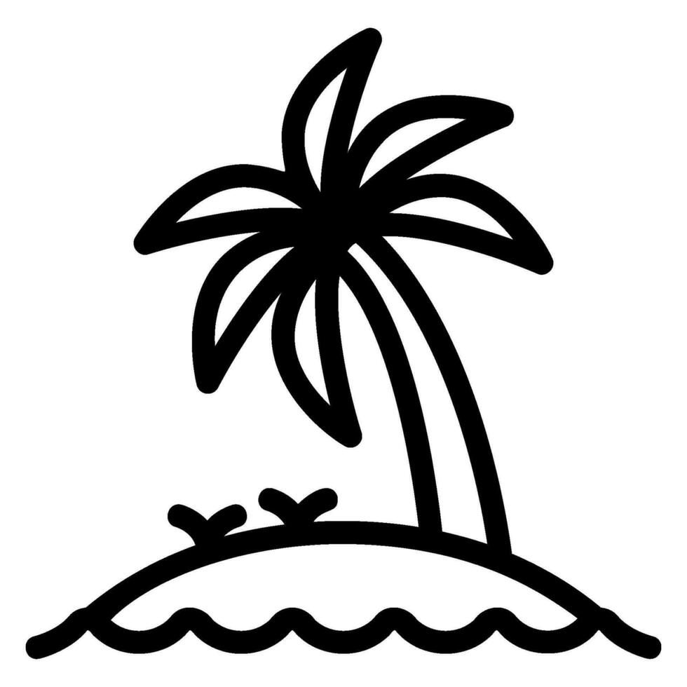 island line icon vector