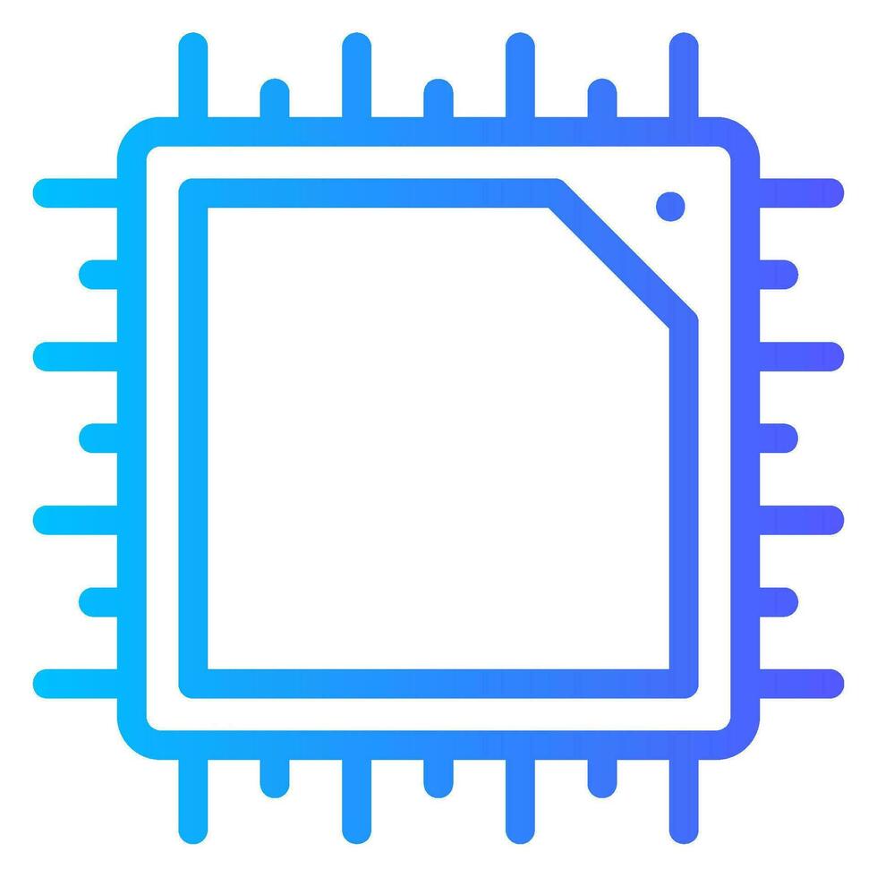 chip gradient icon vector