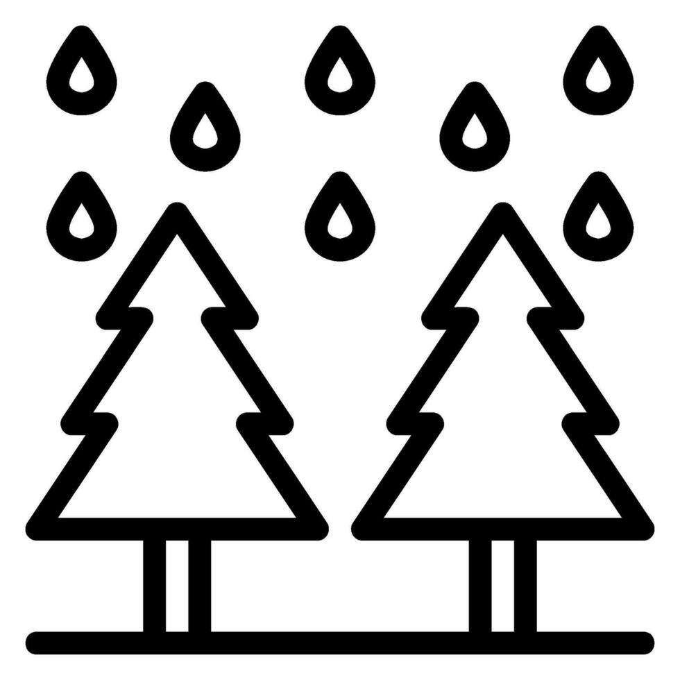 forest line icon 34607521 Vector Art at Vecteezy