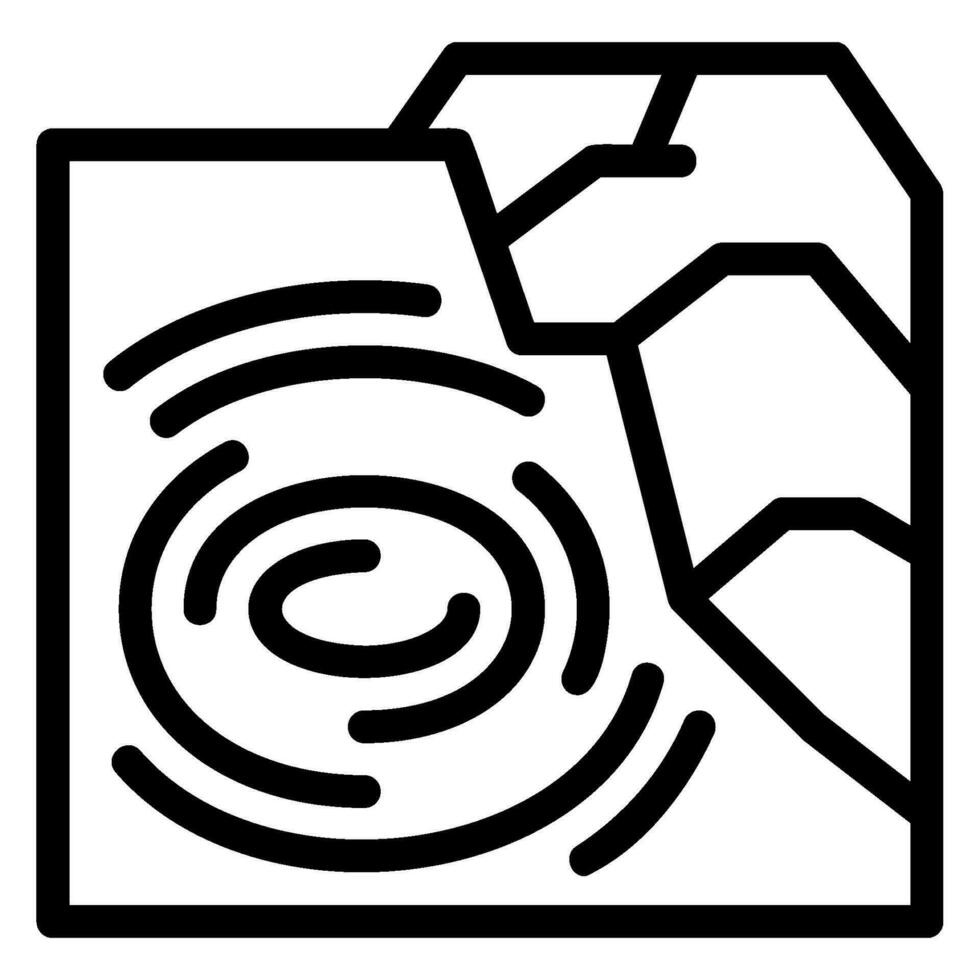 swirl current line icon vector