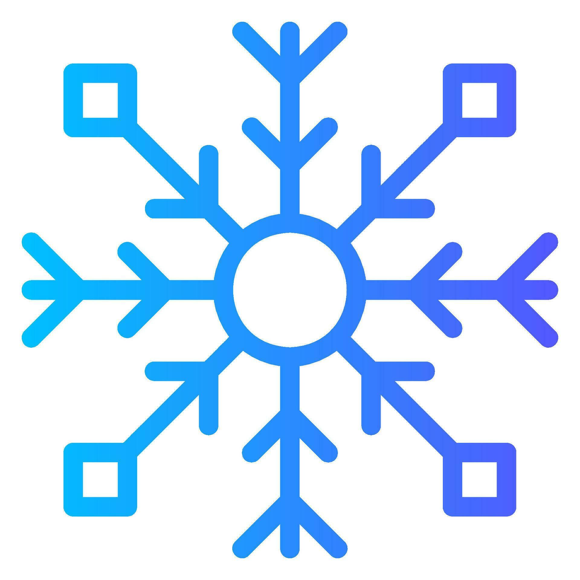 snowflake gradient icon 34607563 Vector Art at Vecteezy