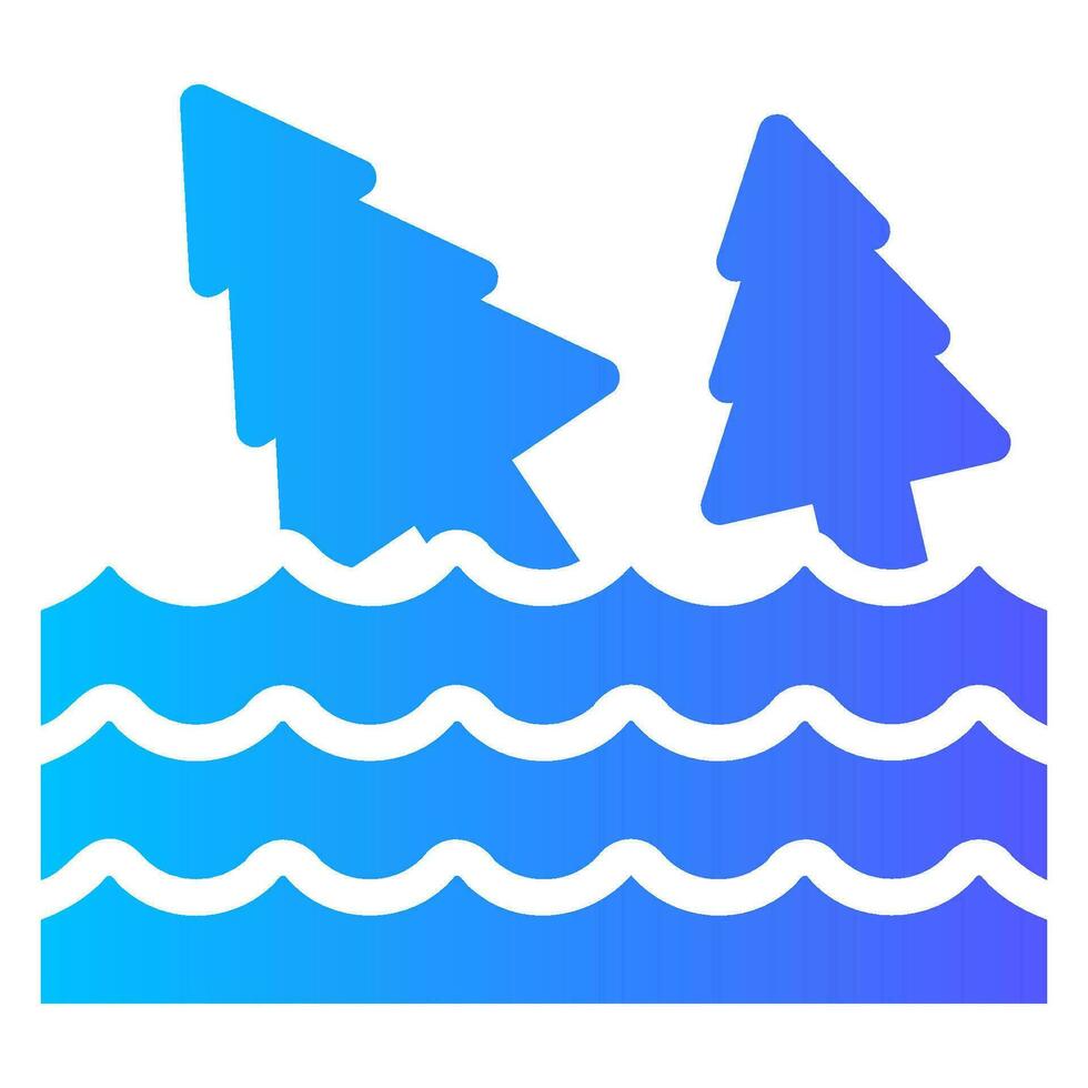 flood gradient icon vector
