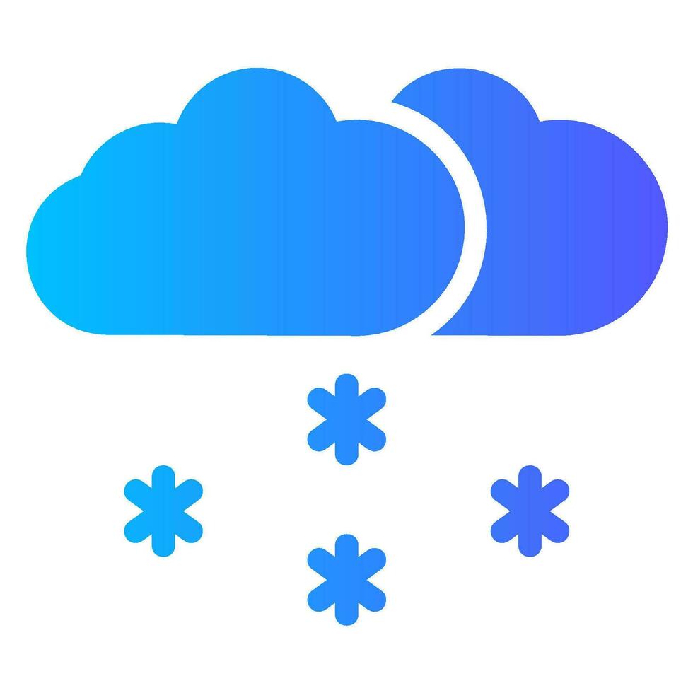 snowfall gradient icon vector