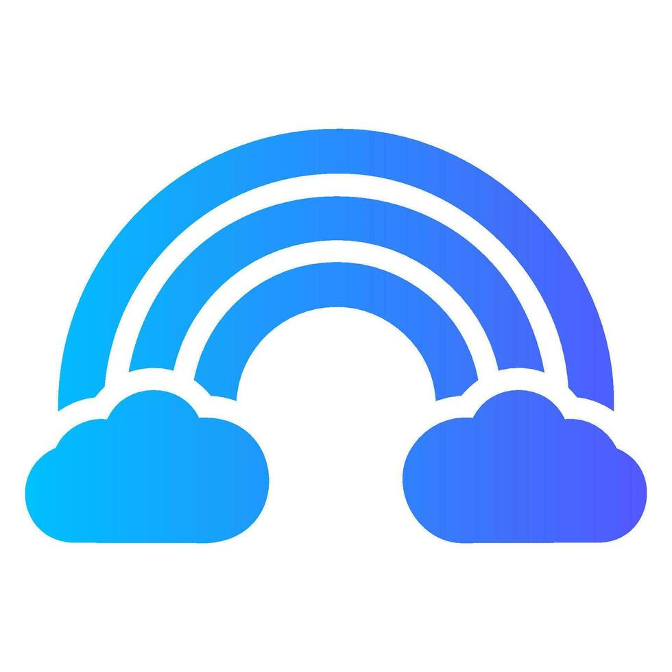 rainbow gradient icon vector