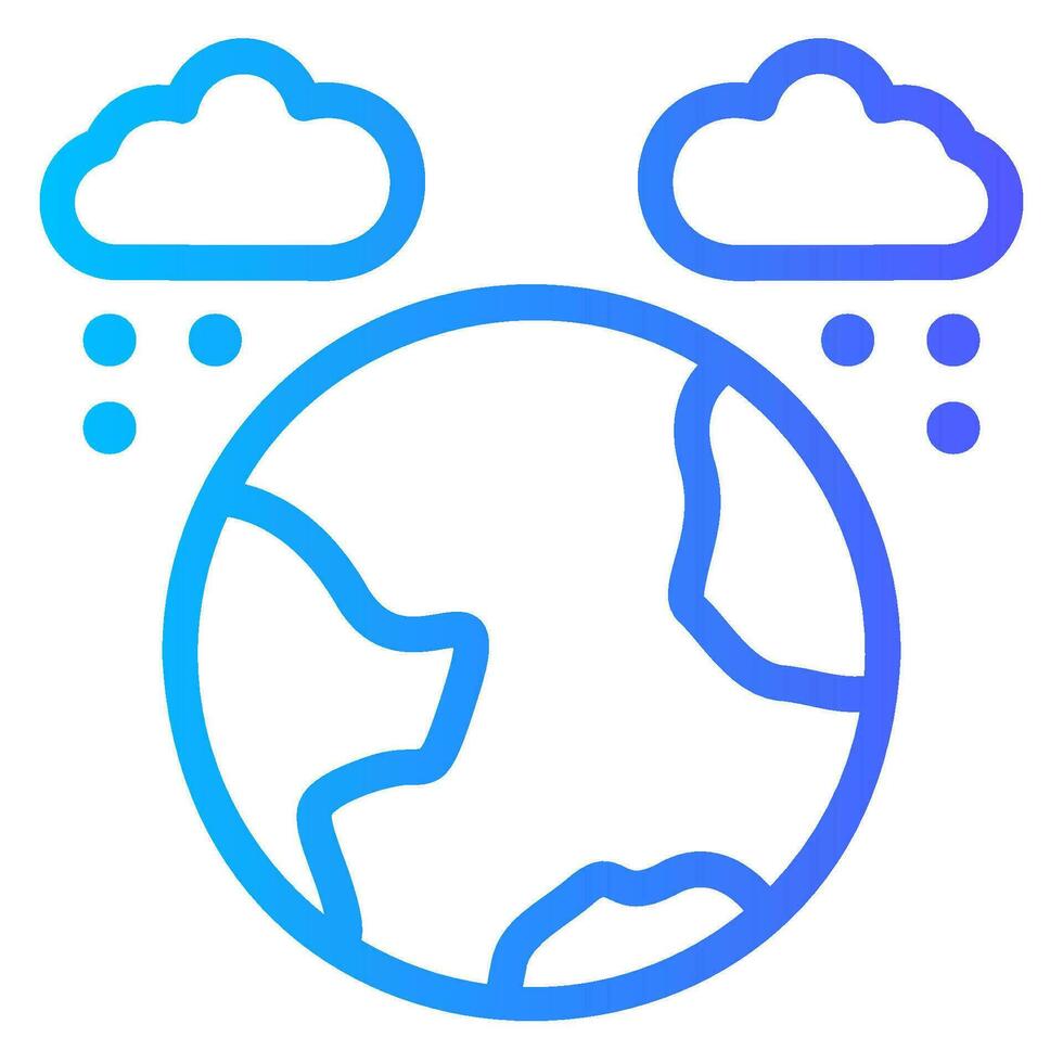 globe gradient icon vector