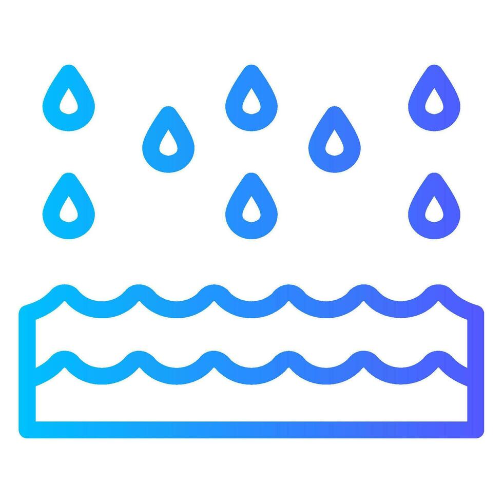 water drops gradient icon vector