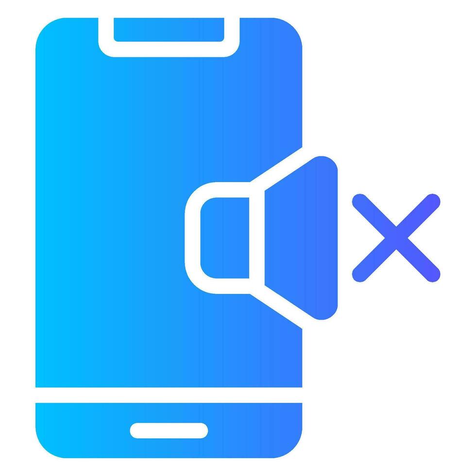 smartphone gradient icon vector
