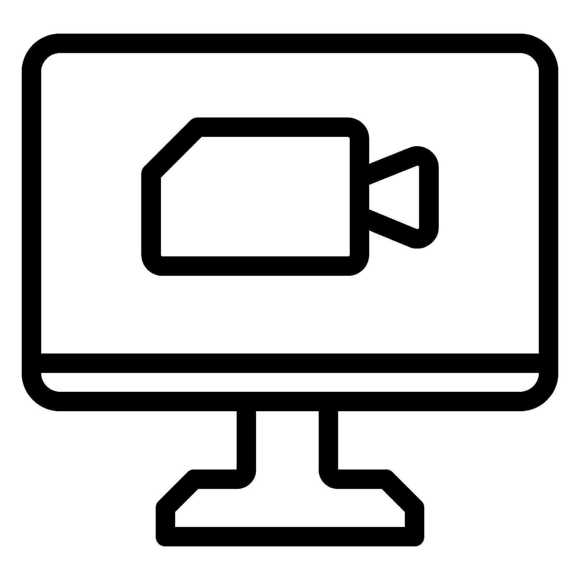 monitor line icon 34607729 Vector Art at Vecteezy