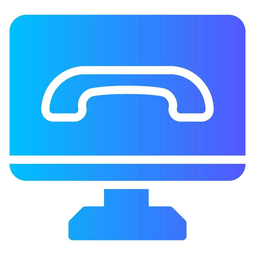 hang up gradient icon vector