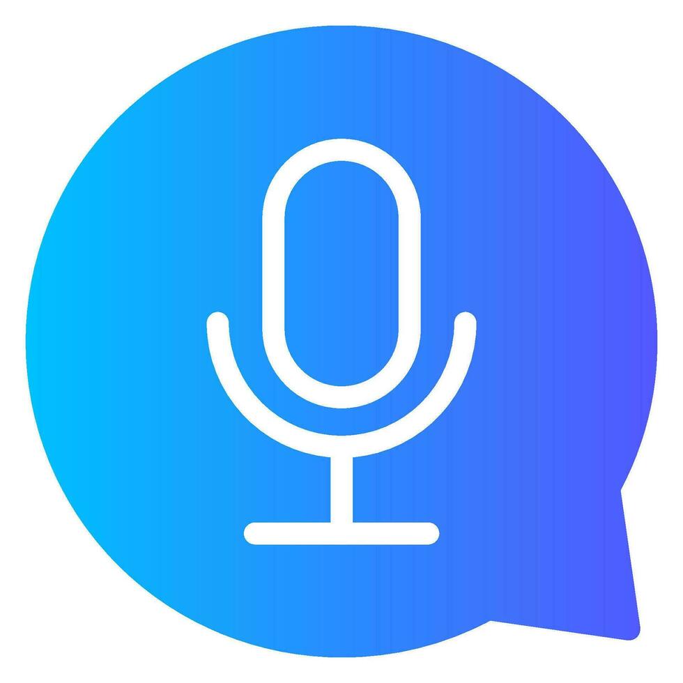 microphone gradient icon 34607757 Vector Art at Vecteezy