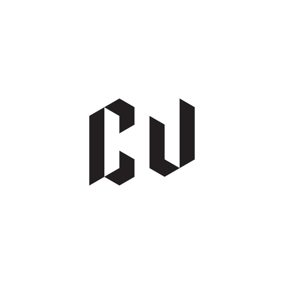 cw geométrico y futurista concepto alto calidad logo diseño vector