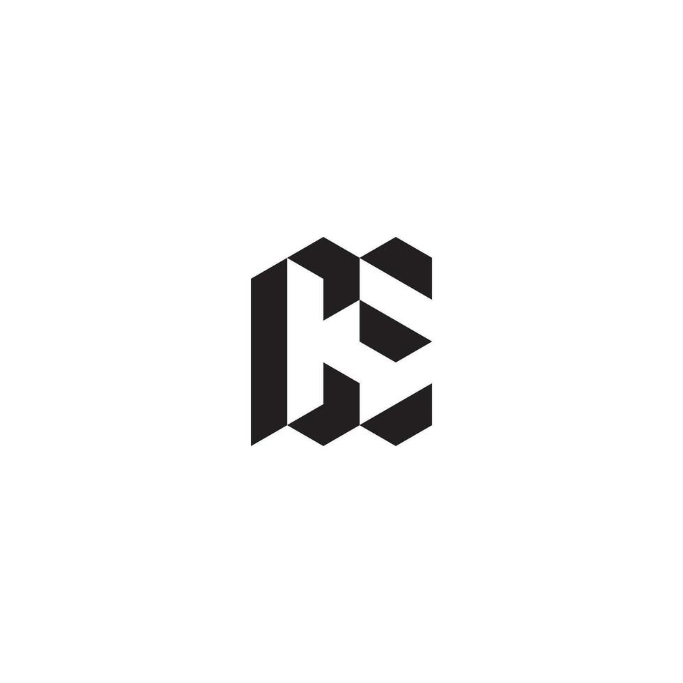 CE geometric and futuristic concept high quality logo design vector