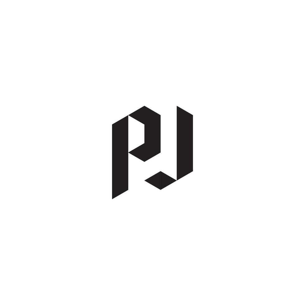 PV geometric and futuristic concept high quality logo design vector