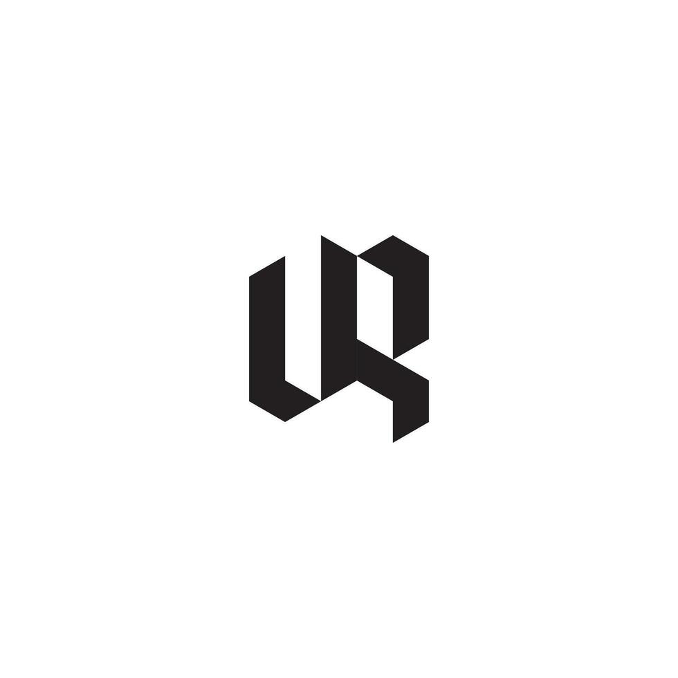 VR geometric and futuristic concept high quality logo design vector