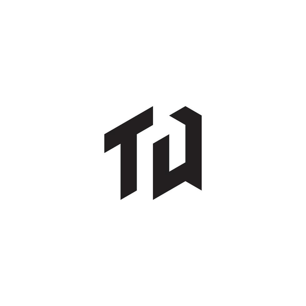TQ geometric and futuristic concept high quality logo design vector