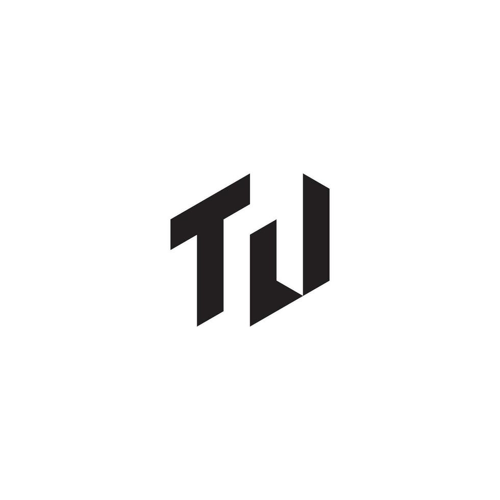 TV geometric and futuristic concept high quality logo design vector