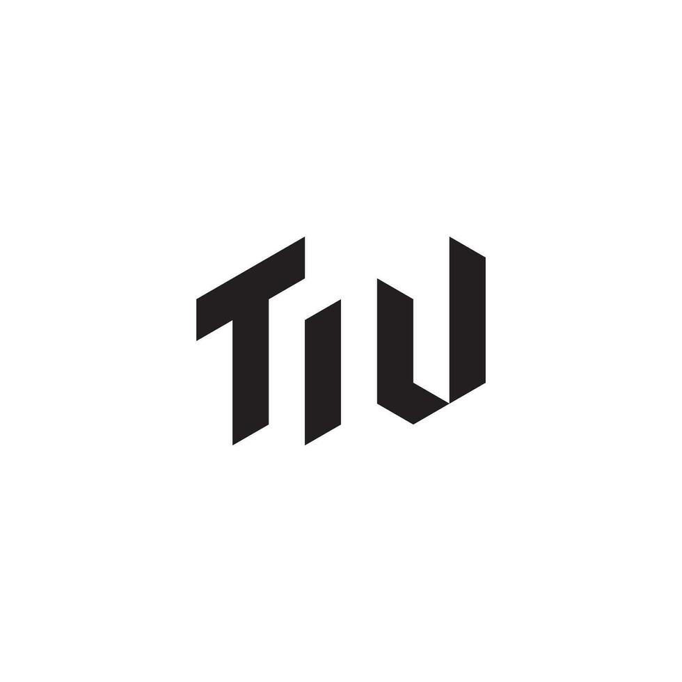 TW geometric and futuristic concept high quality logo design vector