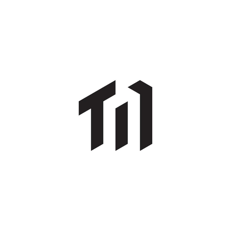 TN geometric and futuristic concept high quality logo design vector