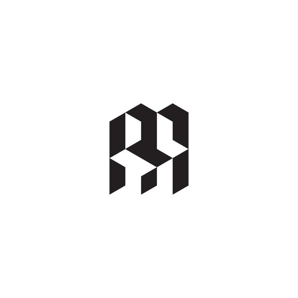 AA geometric and futuristic concept high quality logo design vector