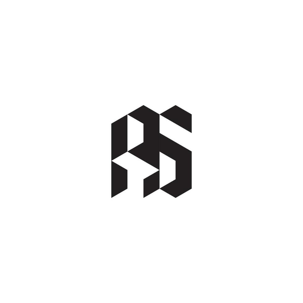 AS geometric and futuristic concept high quality logo design vector