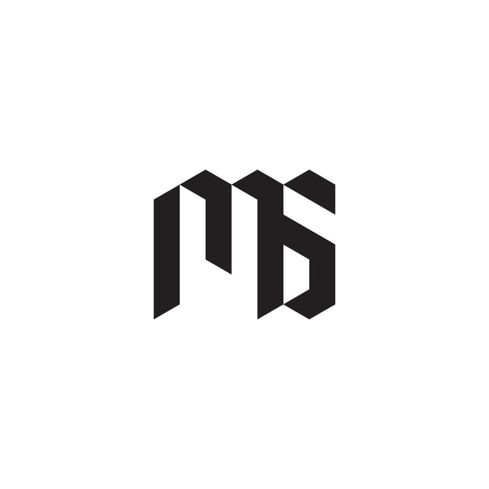 MS geometric and futuristic concept high quality logo design vector