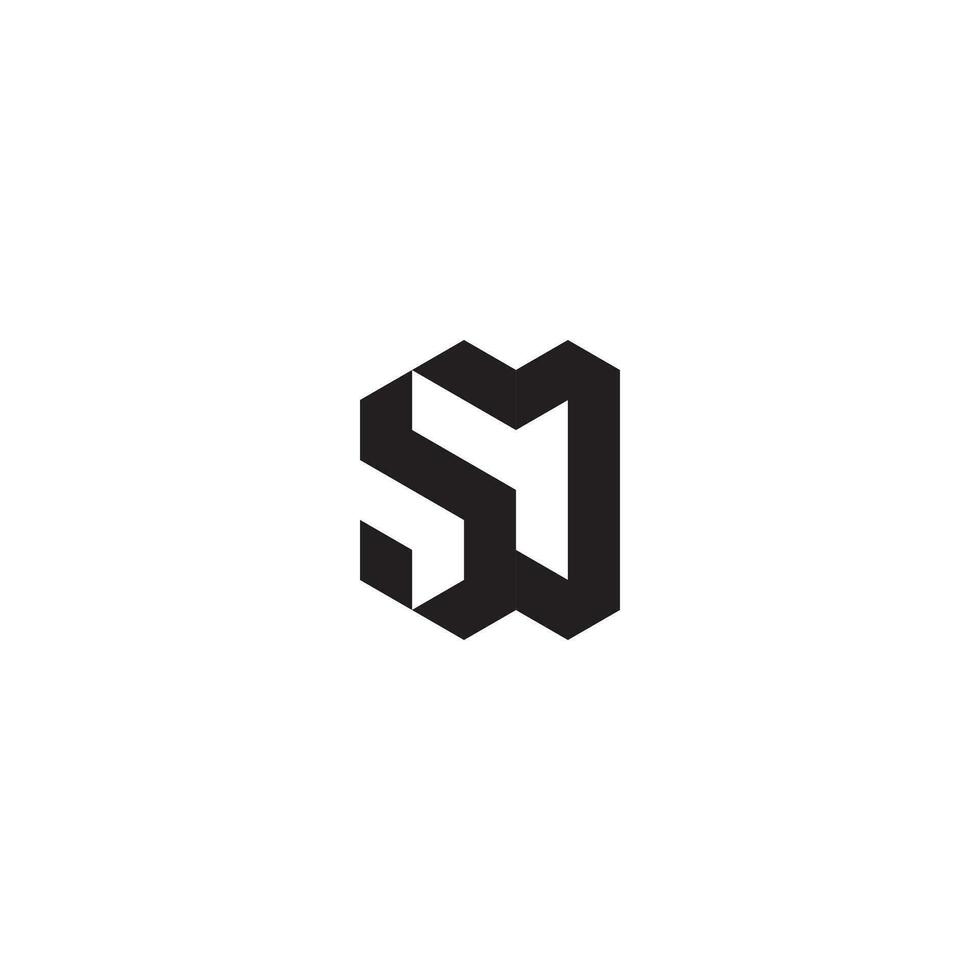 SO geometric and futuristic concept high quality logo design vector