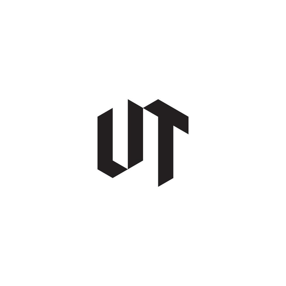 VT geometric and futuristic concept high quality logo design vector
