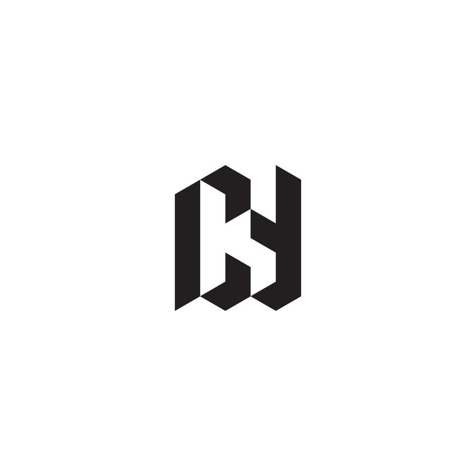 CY geometric and futuristic concept high quality logo design vector
