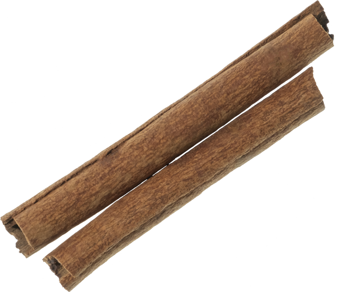 cinnamon cut out on transparent background. png
