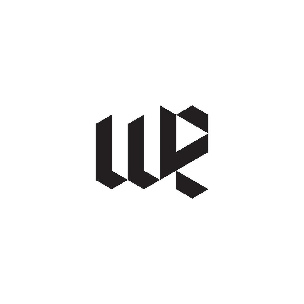 wz geométrico y futurista concepto alto calidad logo diseño vector