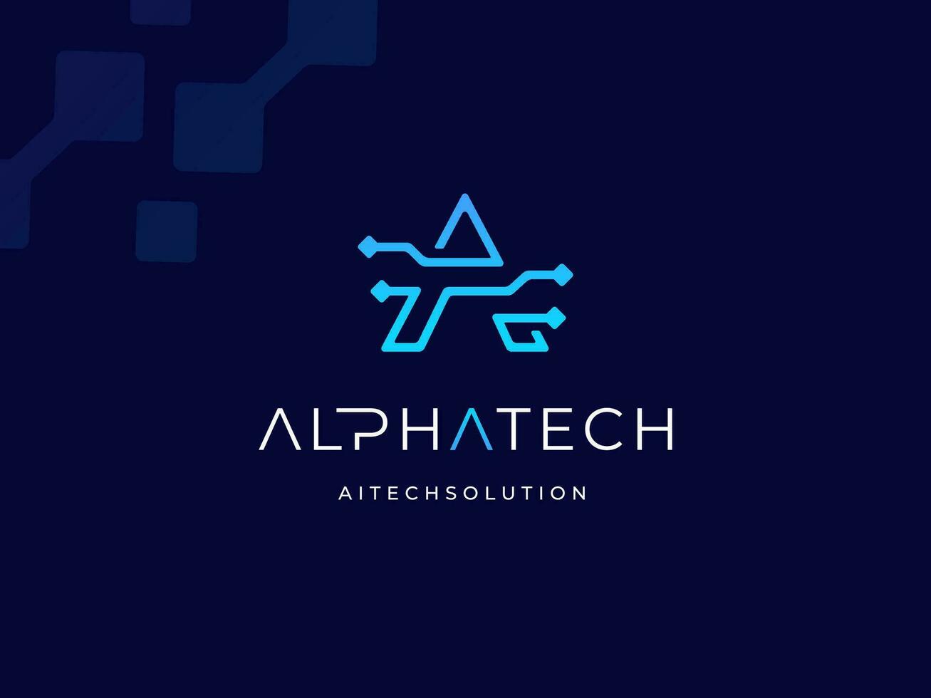 Modern Initial Letter A Algorithm Authentication Analytic Access Adaptive with Digital Data Pixel Wire Link Technology logo design vector