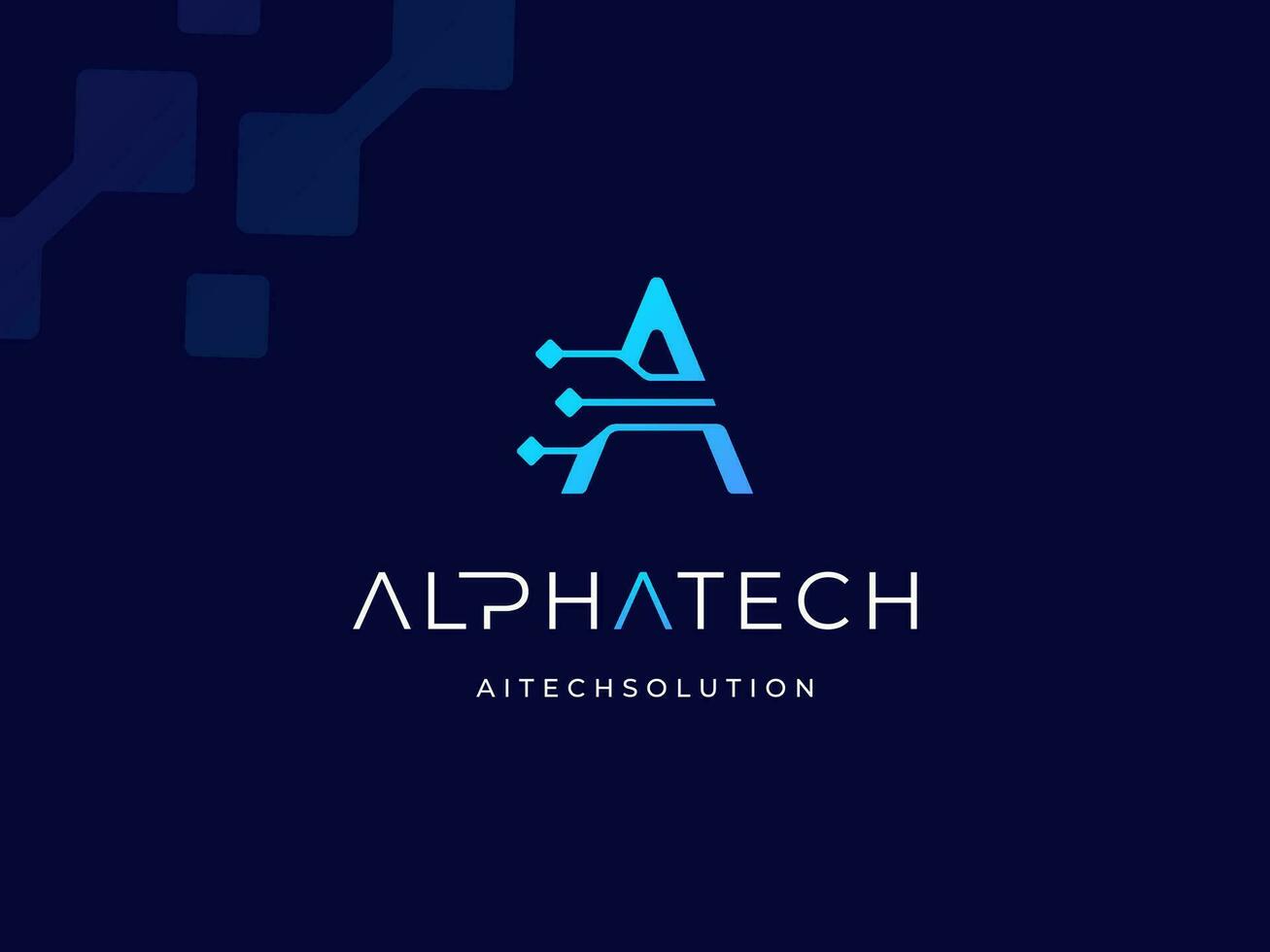 Modern Initial Letter A Algorithm Authentication Analytic Access Adaptive with Digital Data Pixel Wire Link Technology logo design vector