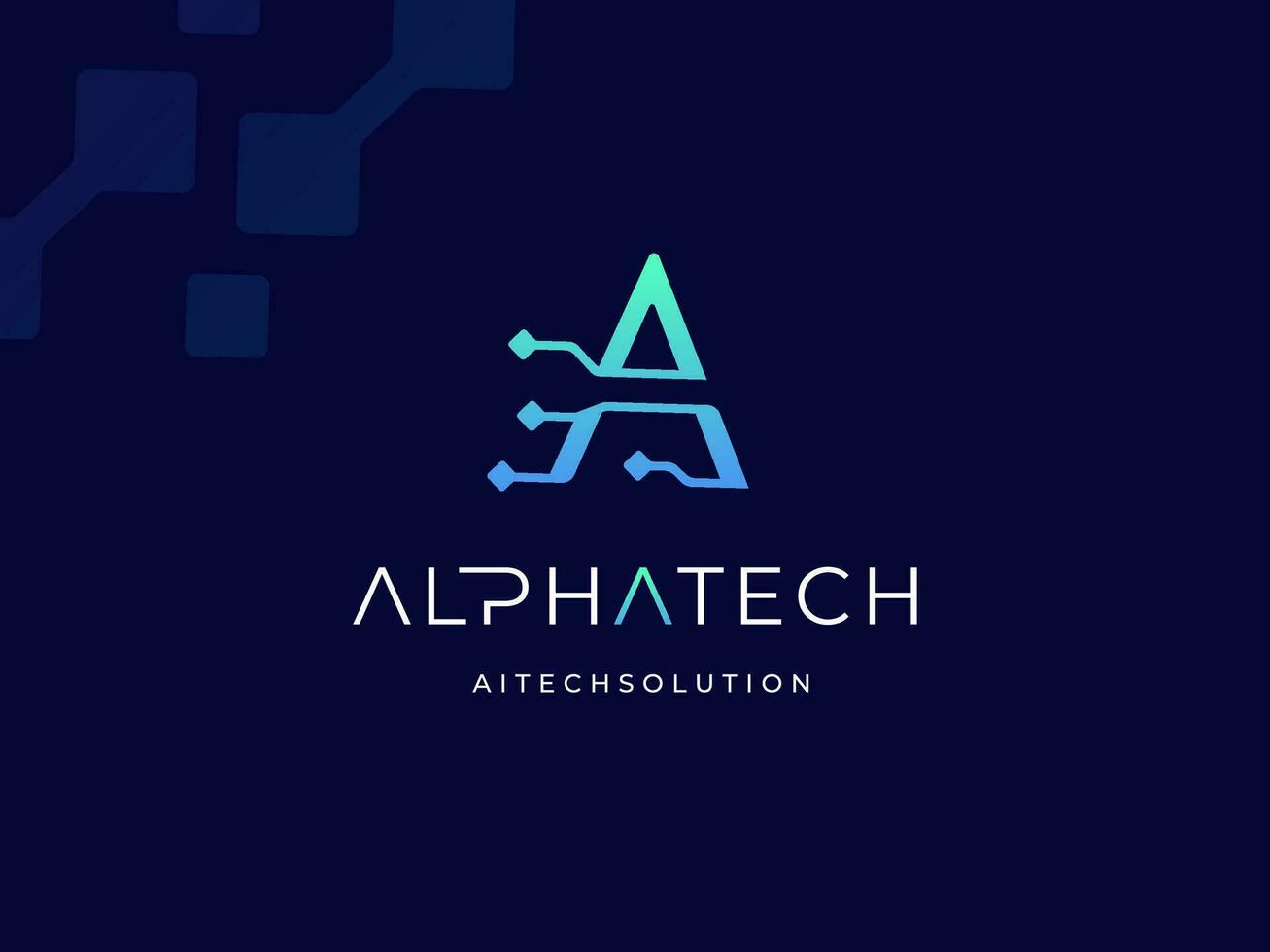 Modern Initial Letter A Algorithm Authentication Analytic Access Adaptive with Digital Data Pixel Wire Link Technology logo design vector