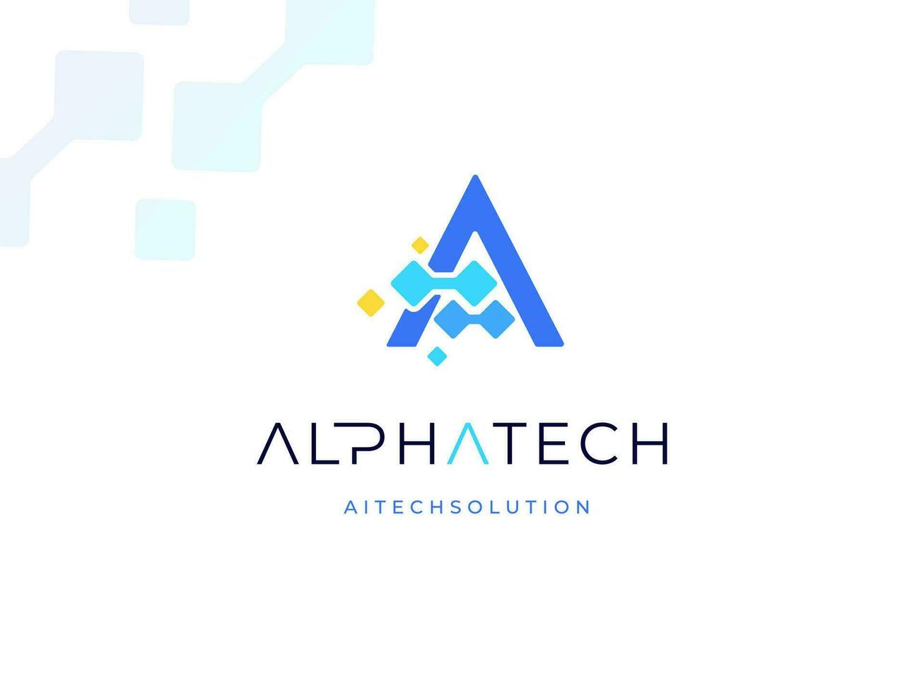 Modern Initial Letter A Algorithm Authentication Analytic Access Adaptive with Digital Data Pixel Technology logo design vector