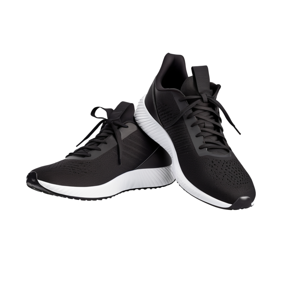 AI Generative pair of sneaker shoes on transparent background PNG image