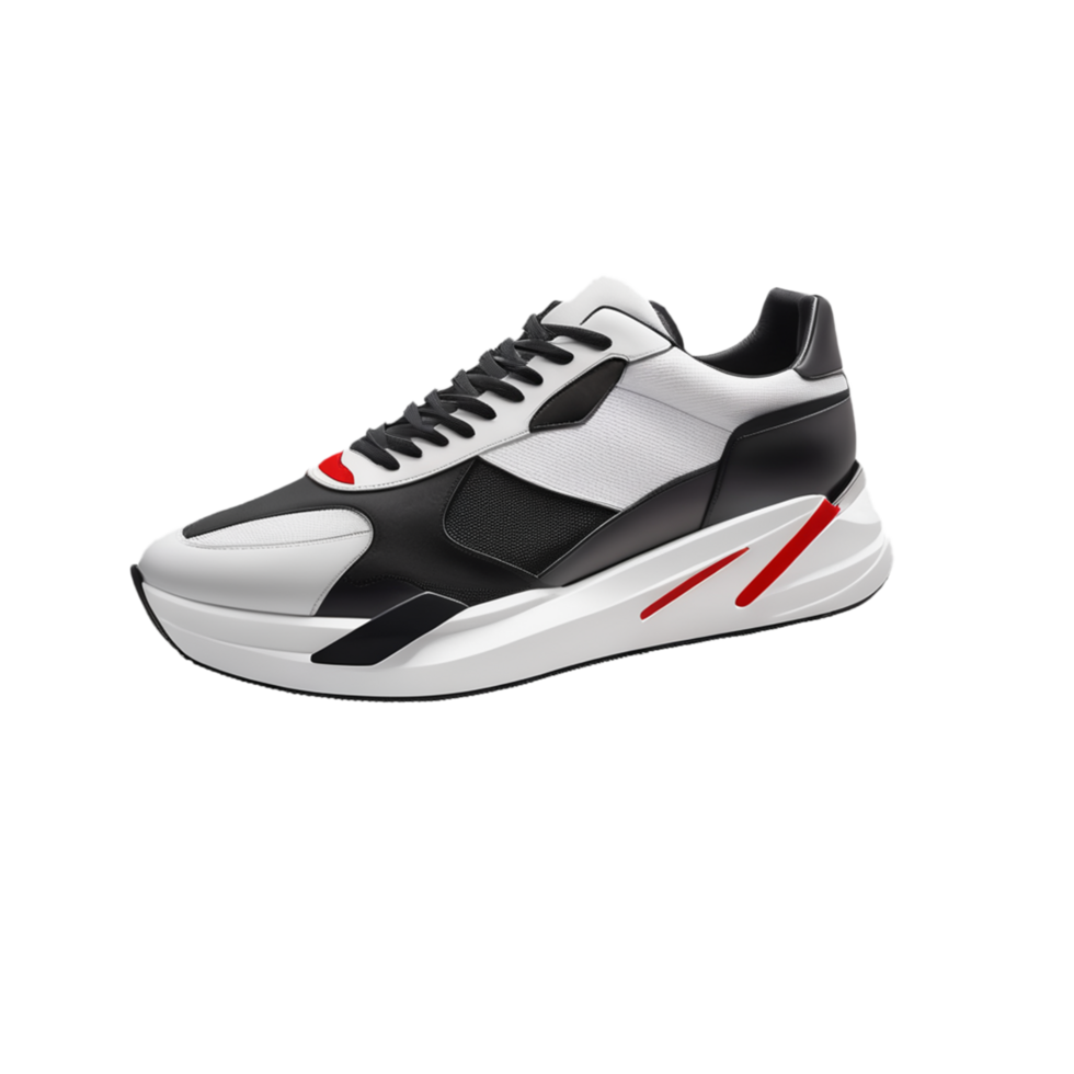 ai generativo 3d zapatilla de deporte Zapatos aislado en transparente antecedentes png imagen