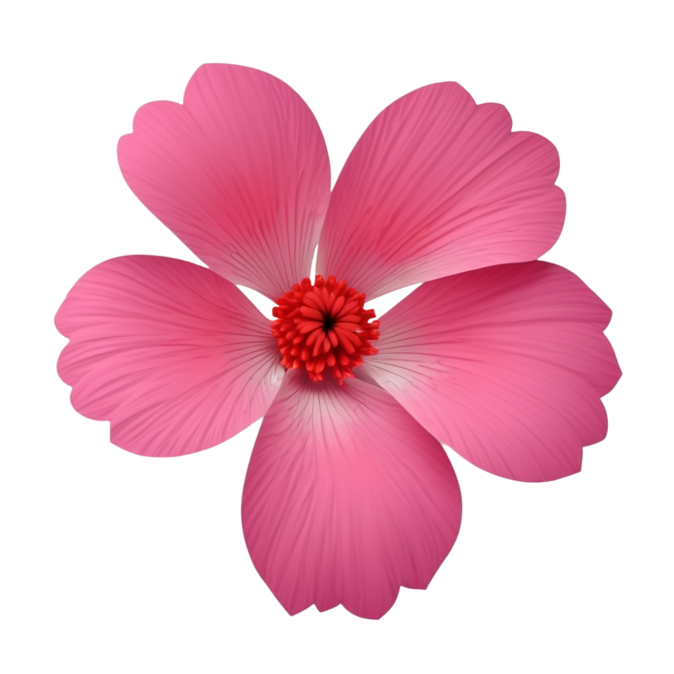 AI Generative pink dahlia flower isolated on transparent background PNG image
