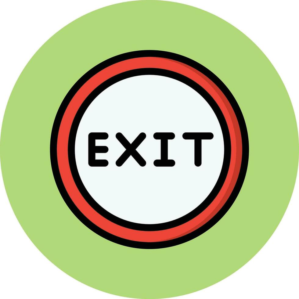 Exit Vector Icon Design Illustration
