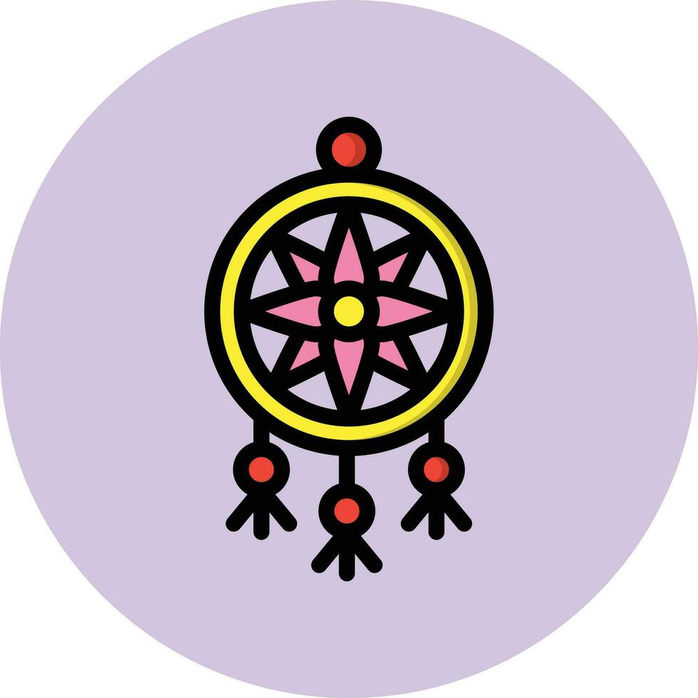 Dreamcatcher Vector Icon Design Illustration