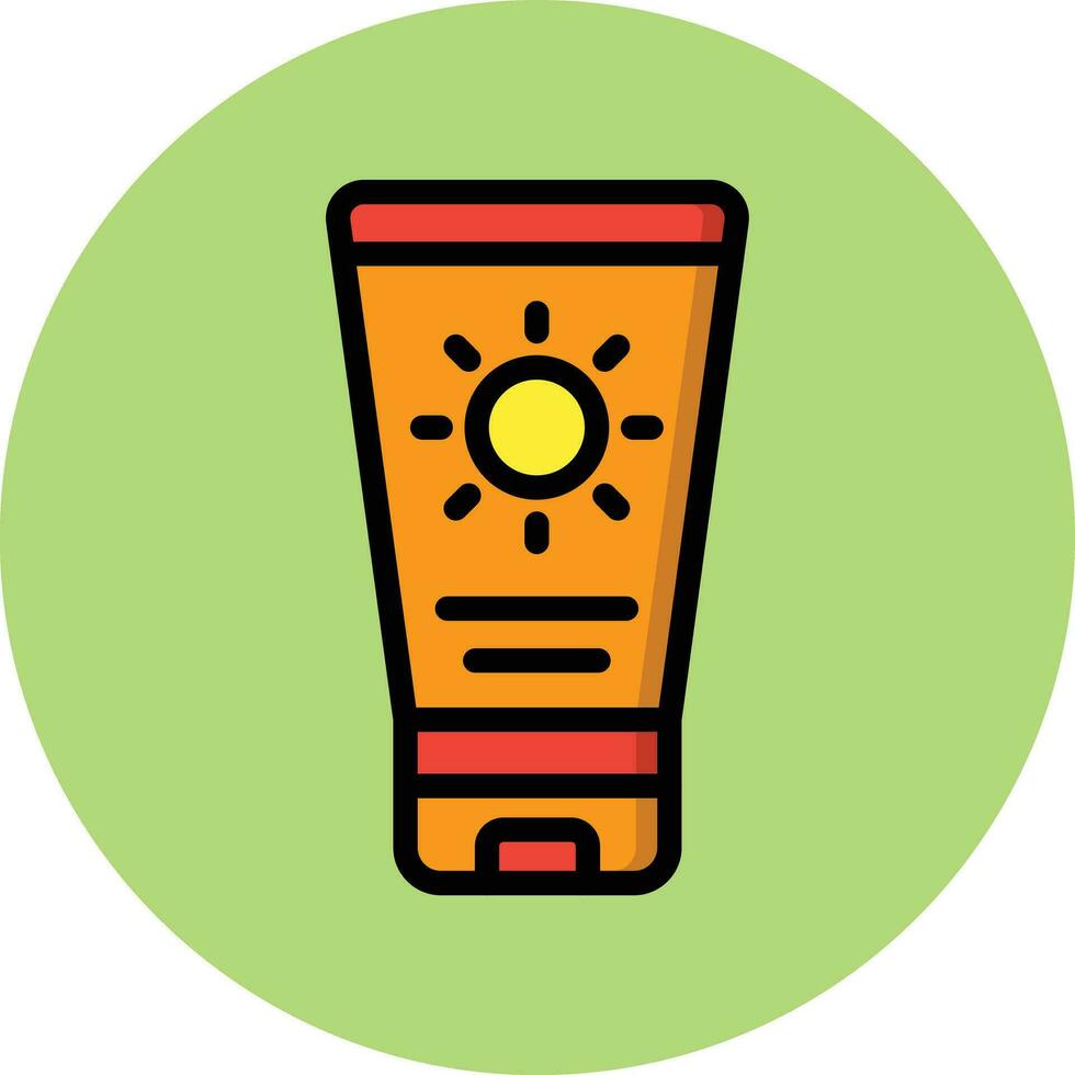 Suncream Vector Icon Design Illustration