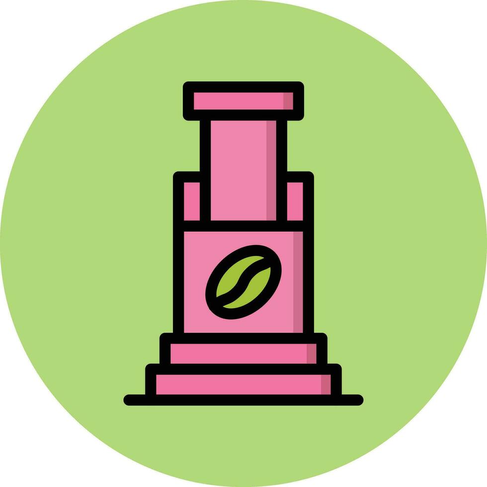 Aeropress Vector Icon Design Illustration