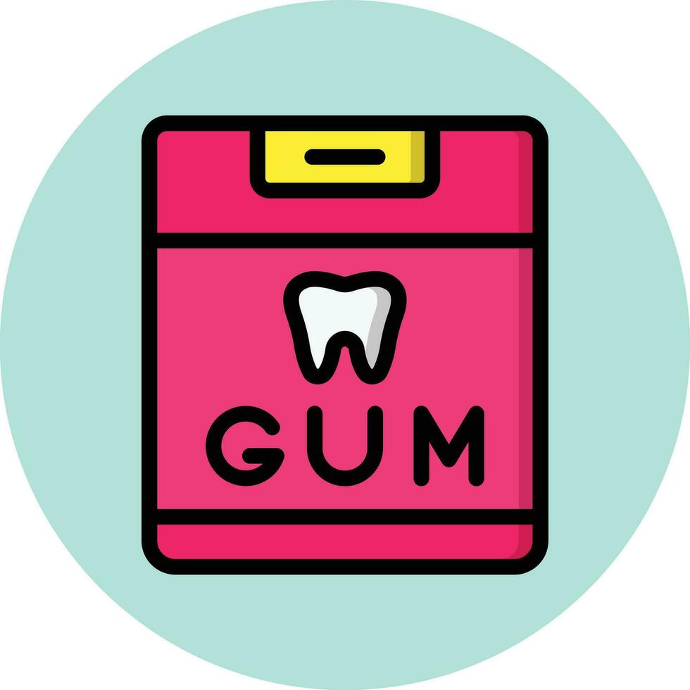 Chewing Gum Vector Icon Design Illustration